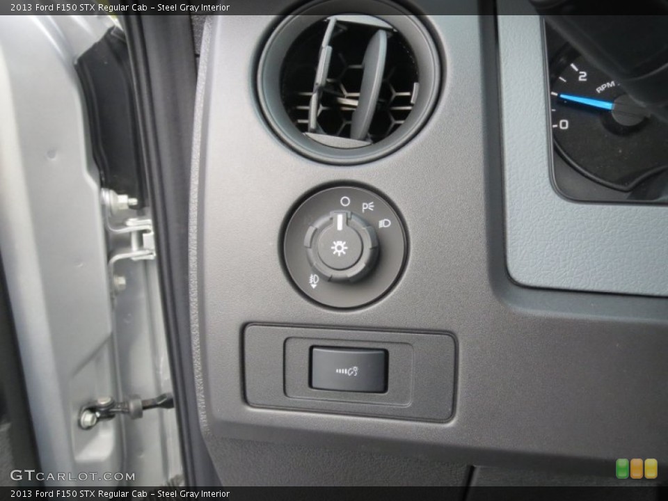 Steel Gray Interior Controls for the 2013 Ford F150 STX Regular Cab #74841952