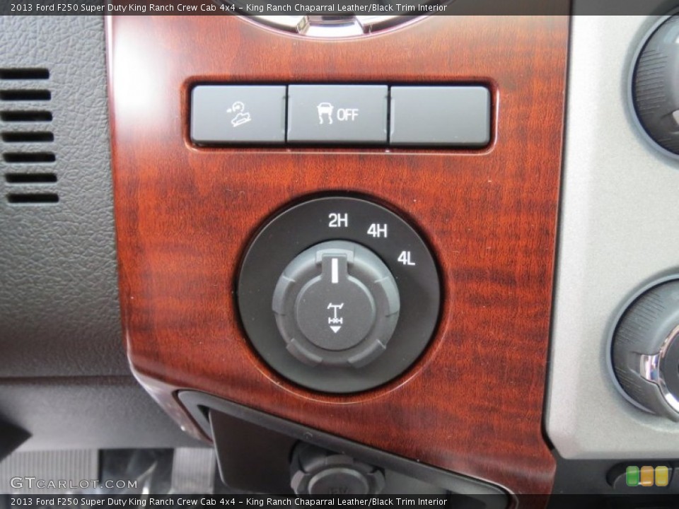 King Ranch Chaparral Leather/Black Trim Interior Controls for the 2013 Ford F250 Super Duty King Ranch Crew Cab 4x4 #74842625