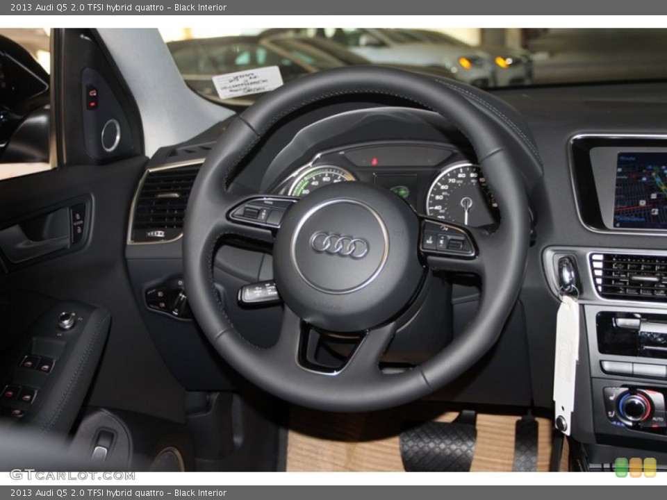 Black Interior Steering Wheel for the 2013 Audi Q5 2.0 TFSI hybrid quattro #74842952