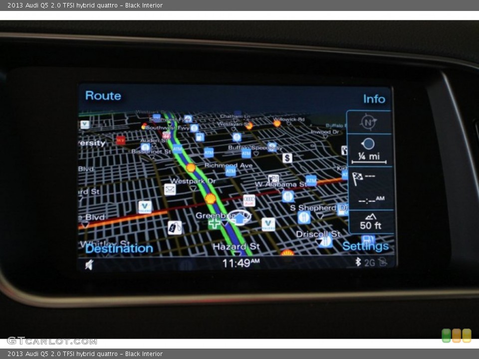 Black Interior Navigation for the 2013 Audi Q5 2.0 TFSI hybrid quattro #74842970