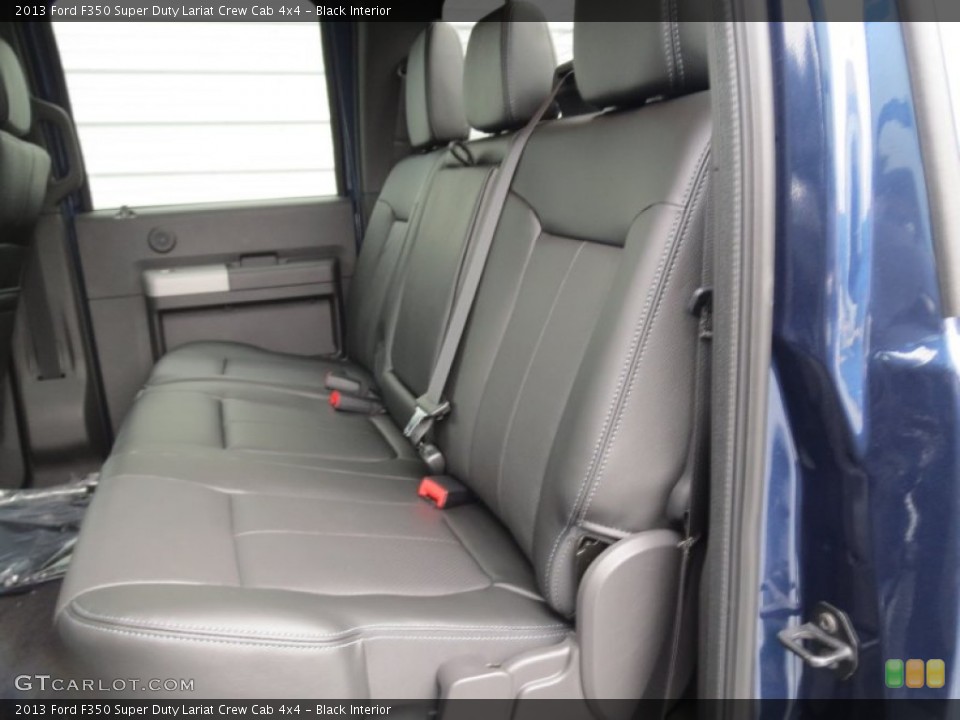 Black Interior Rear Seat for the 2013 Ford F350 Super Duty Lariat Crew Cab 4x4 #74845955