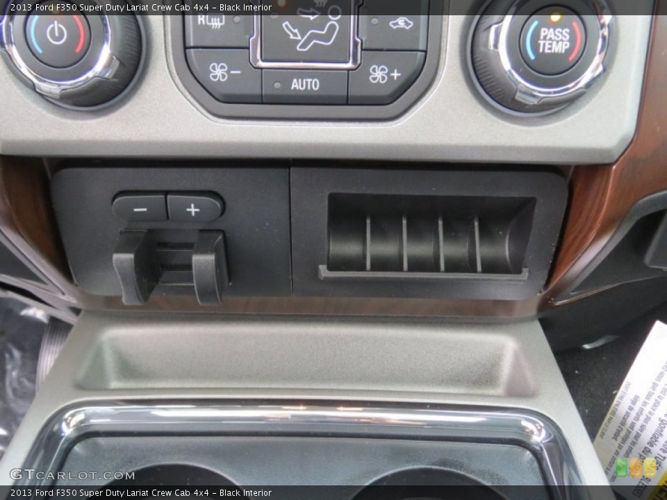 Black Interior Controls for the 2013 Ford F350 Super Duty Lariat Crew Cab 4x4 #74846074