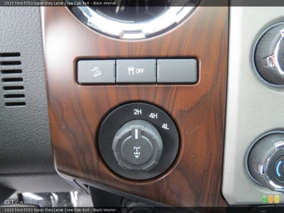 Black Interior Controls for the 2013 Ford F350 Super Duty Lariat Crew Cab 4x4 #74846097