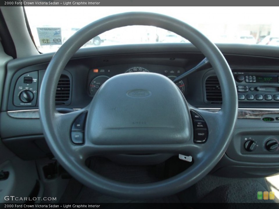 Light Graphite Interior Steering Wheel for the 2000 Ford Crown Victoria Sedan #74846332
