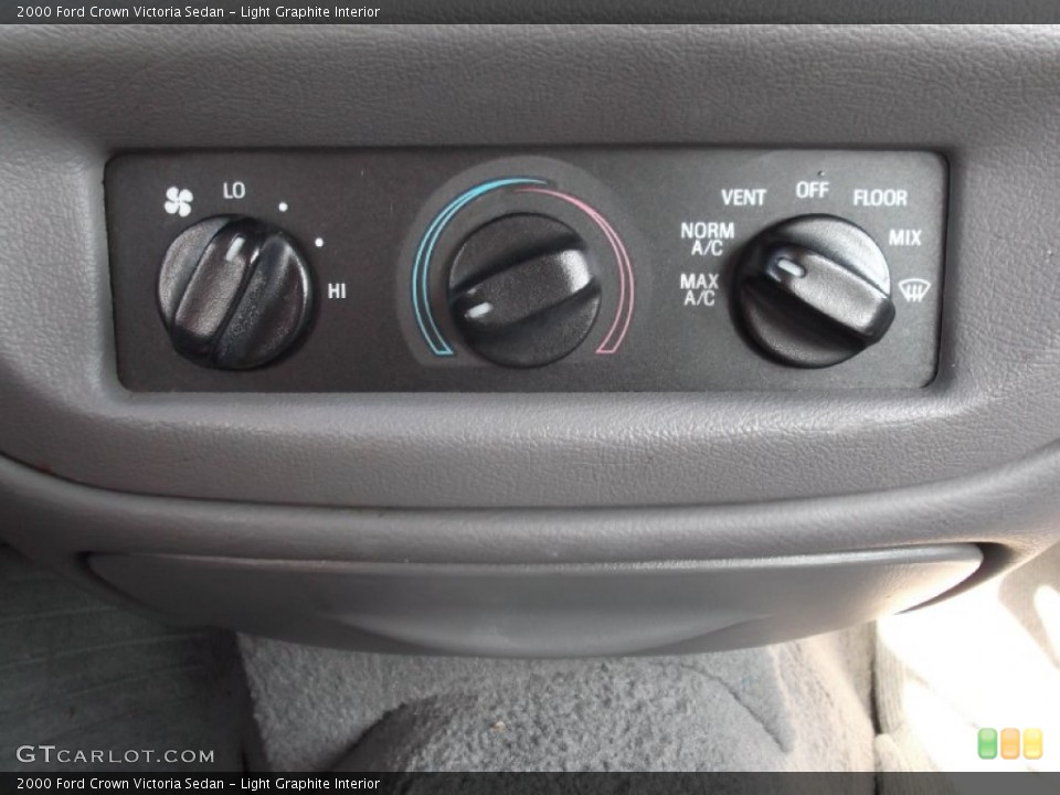 Light Graphite Interior Controls for the 2000 Ford Crown Victoria Sedan #74846401