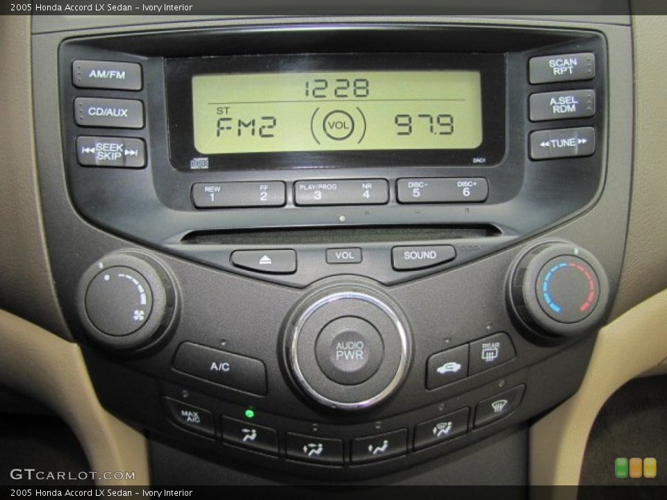Ivory Interior Controls for the 2005 Honda Accord LX Sedan #74848901