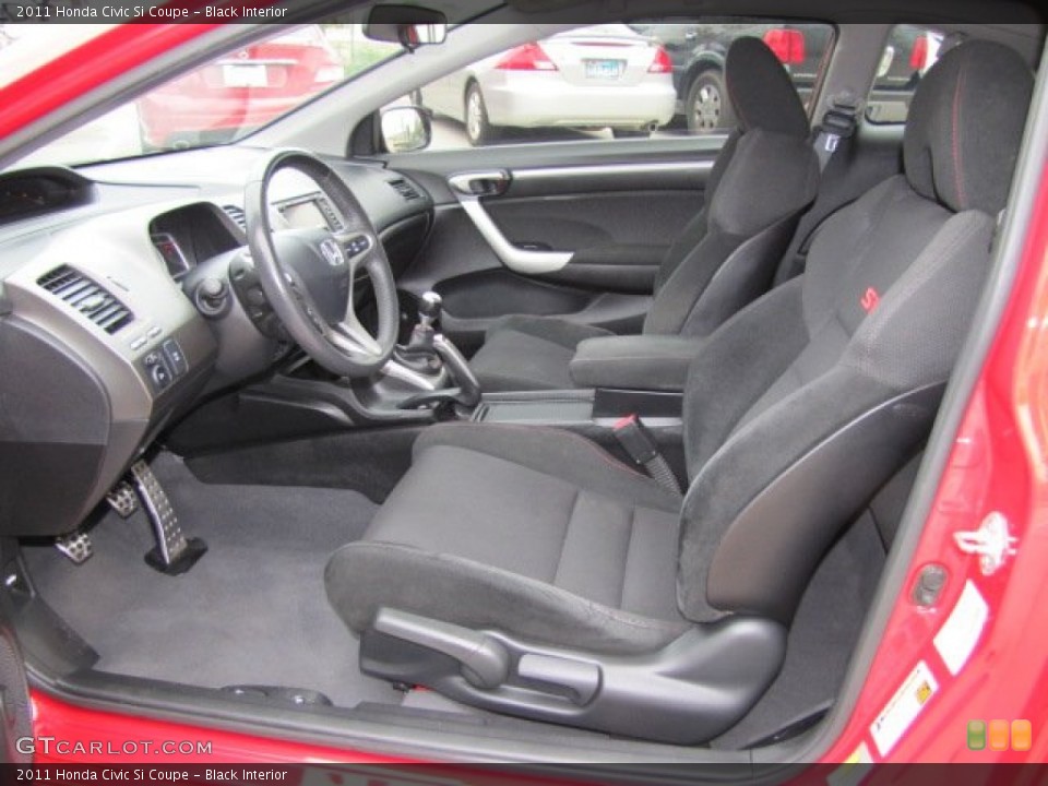 Black Interior Front Seat for the 2011 Honda Civic Si Coupe #74848973