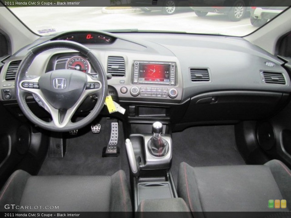 Black Interior Dashboard for the 2011 Honda Civic Si Coupe #74848976