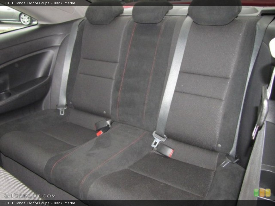 Black Interior Rear Seat for the 2011 Honda Civic Si Coupe #74848979