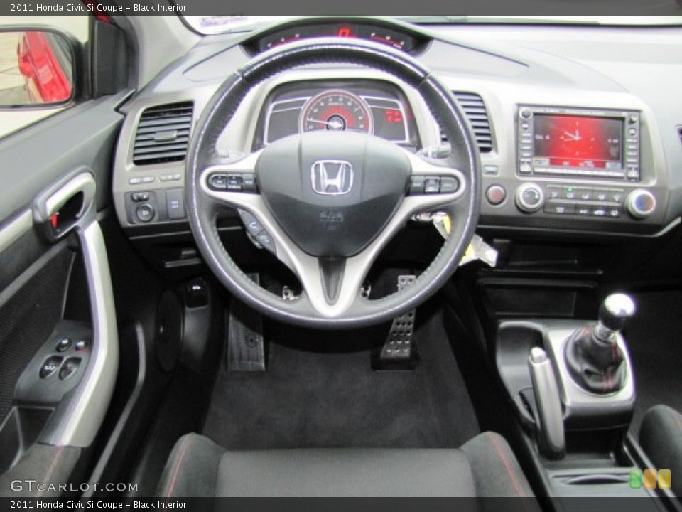 Black Interior Dashboard for the 2011 Honda Civic Si Coupe #74849012