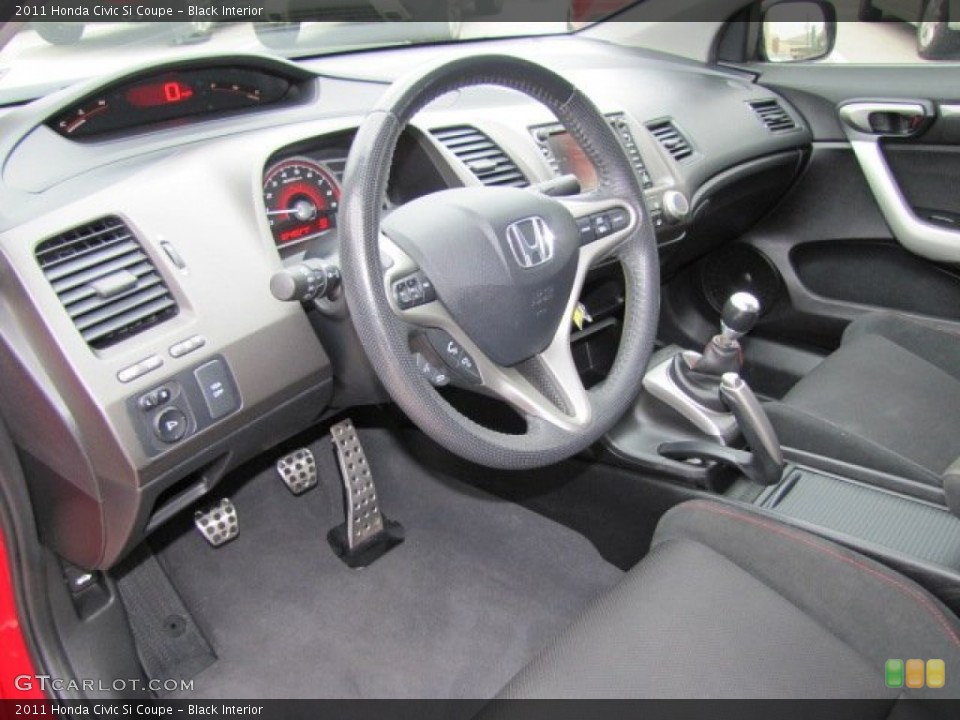 Black Interior Prime Interior for the 2011 Honda Civic Si Coupe #74849024