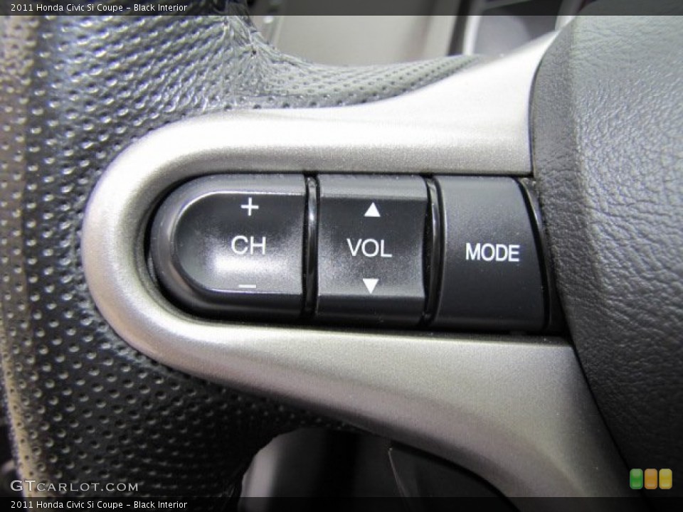 Black Interior Controls for the 2011 Honda Civic Si Coupe #74849045