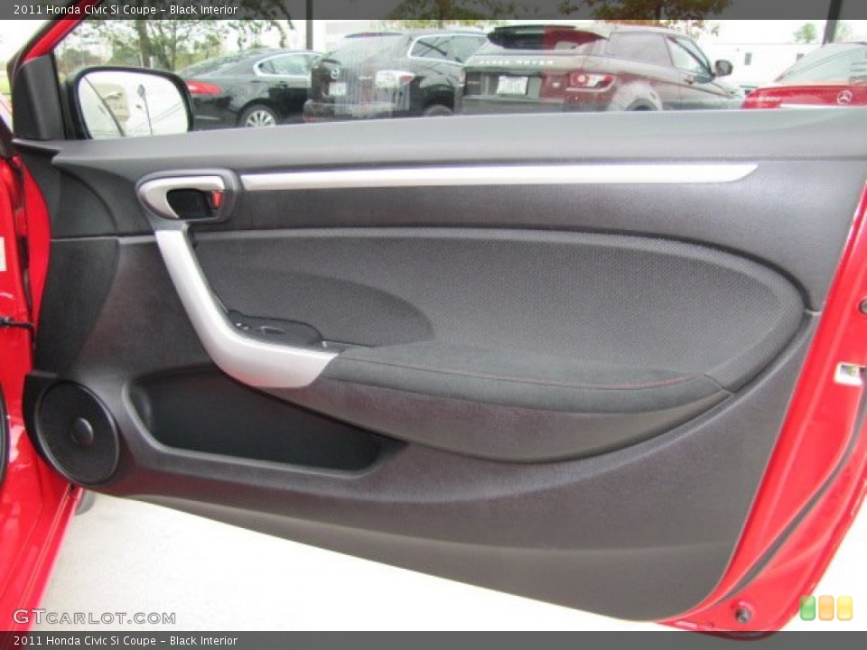Black Interior Door Panel for the 2011 Honda Civic Si Coupe #74849084