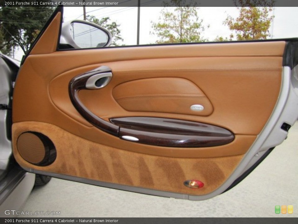 Natural Brown Interior Door Panel for the 2001 Porsche 911 Carrera 4 Cabriolet #74849792