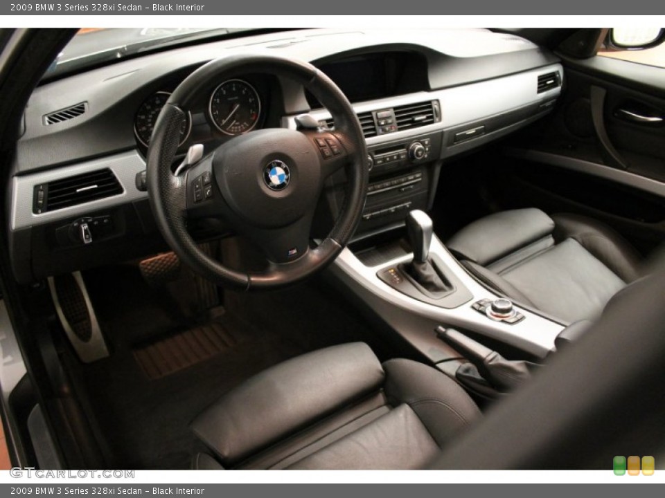 Black Interior Prime Interior for the 2009 BMW 3 Series 328xi Sedan #74850959