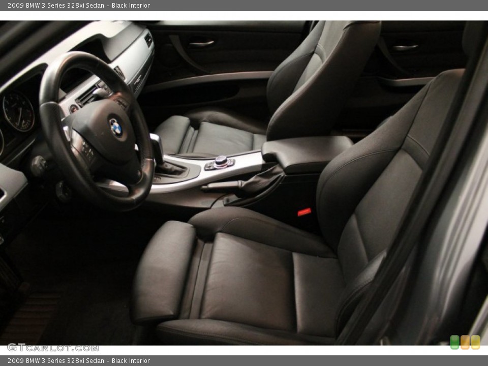 Black Interior Front Seat for the 2009 BMW 3 Series 328xi Sedan #74850969