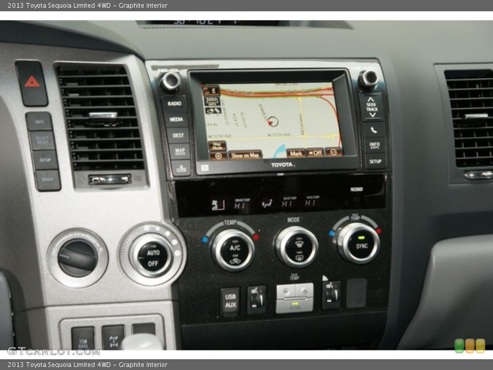Graphite Interior Controls for the 2013 Toyota Sequoia Limited 4WD #74852247