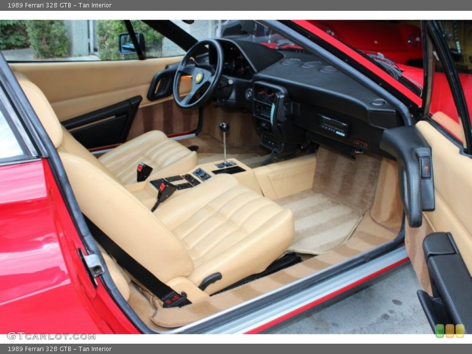 Tan Interior Photo for the 1989 Ferrari 328 GTB #74852827