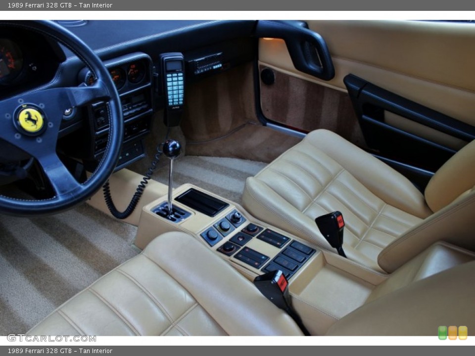 Tan Interior Photo for the 1989 Ferrari 328 GTB #74853003