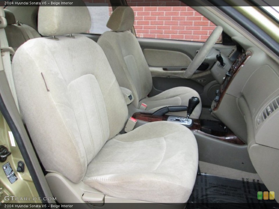 Beige Interior Front Seat for the 2004 Hyundai Sonata V6 #74853581