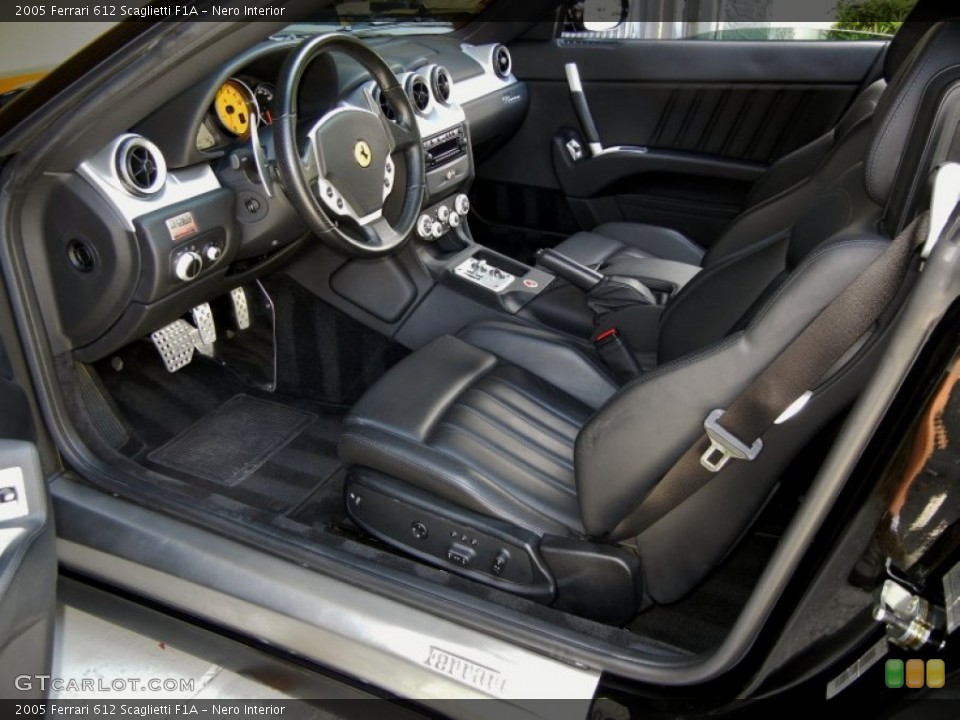 Nero 2005 Ferrari 612 Scaglietti Interiors