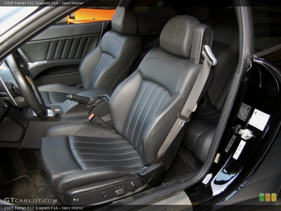 Nero Interior Front Seat for the 2005 Ferrari 612 Scaglietti F1A #74853714