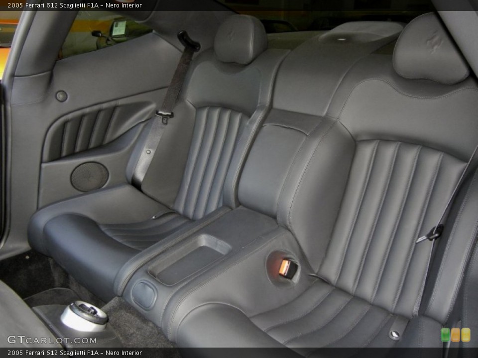 Nero Interior Rear Seat for the 2005 Ferrari 612 Scaglietti F1A #74853731