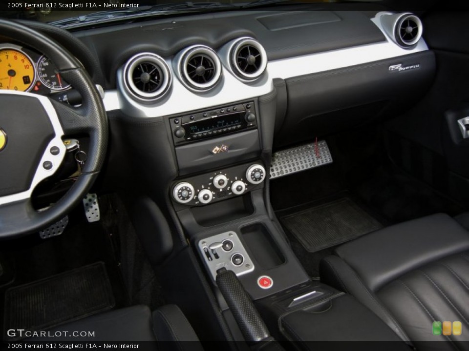 Nero Interior Controls for the 2005 Ferrari 612 Scaglietti F1A #74853949