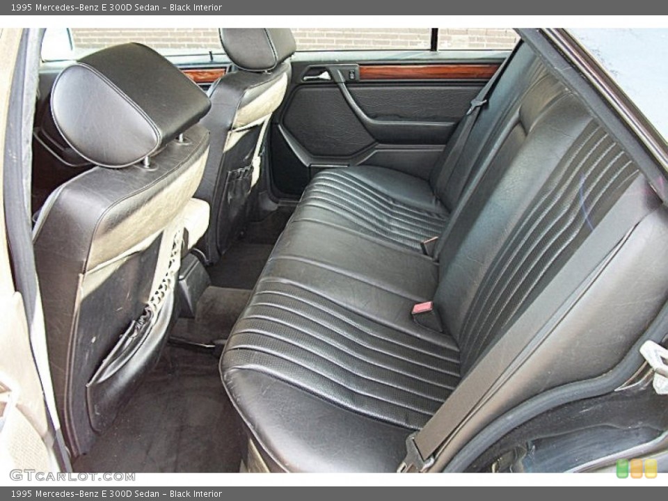 Black Interior Rear Seat for the 1995 Mercedes-Benz E 300D Sedan #74854079