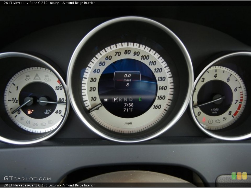 Almond Beige Interior Gauges for the 2013 Mercedes-Benz C 250 Luxury #74855483