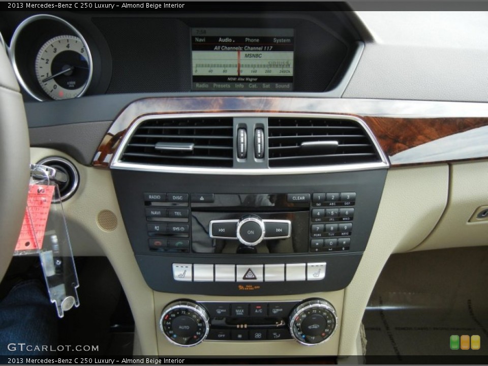 Almond Beige Interior Controls for the 2013 Mercedes-Benz C 250 Luxury #74855500