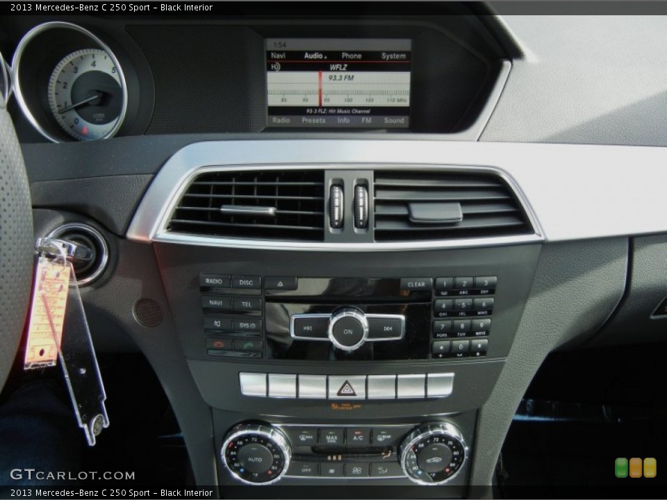 Black Interior Controls for the 2013 Mercedes-Benz C 250 Sport #74856407