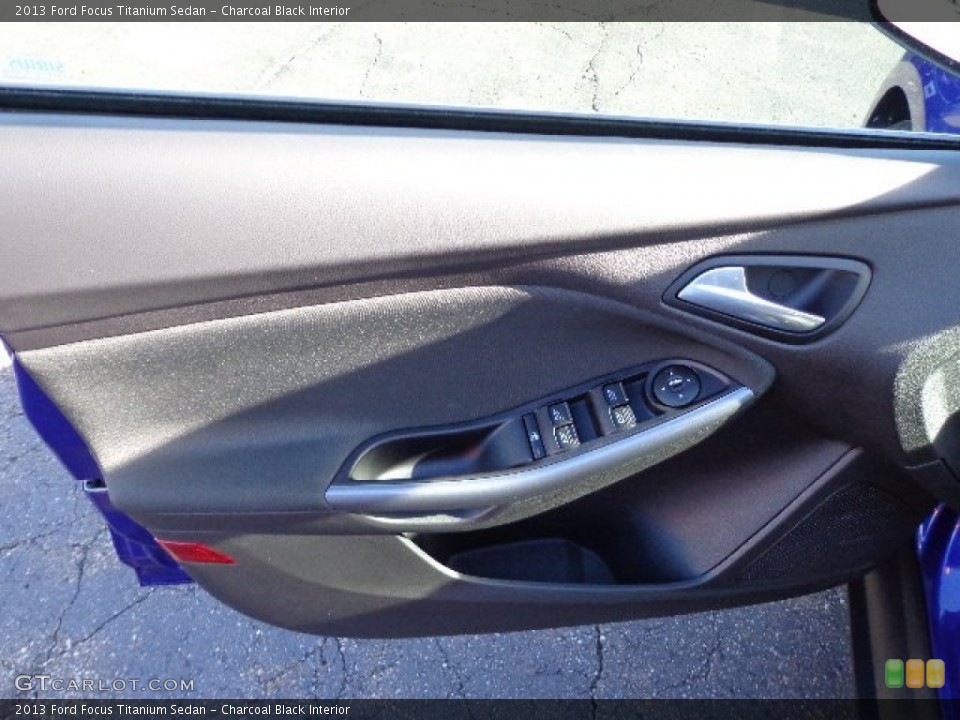 Charcoal Black Interior Door Panel for the 2013 Ford Focus Titanium Sedan #74856473