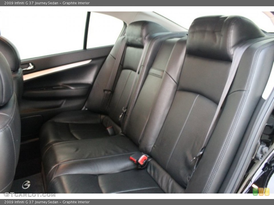 Graphite Interior Rear Seat for the 2009 Infiniti G 37 Journey Sedan #74857283