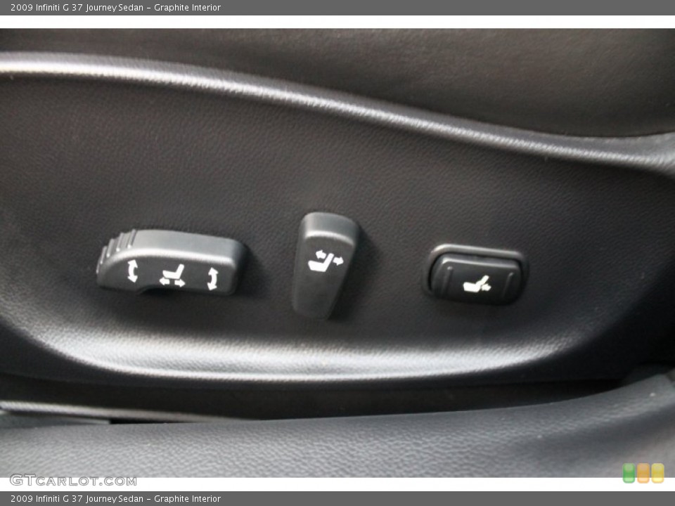 Graphite Interior Controls for the 2009 Infiniti G 37 Journey Sedan #74857354