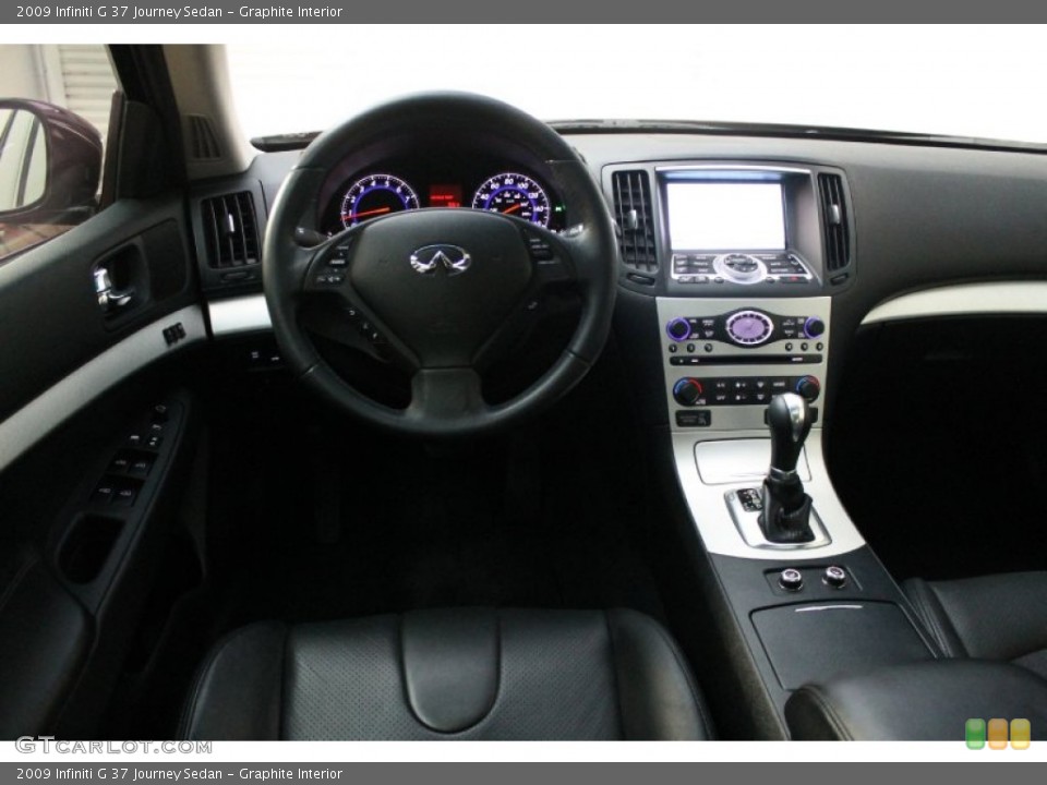 Graphite Interior Dashboard for the 2009 Infiniti G 37 Journey Sedan #74857463