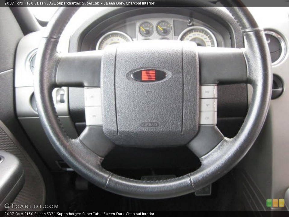 Saleen Dark Charcoal Interior Steering Wheel for the 2007 Ford F150 Saleen S331 Supercharged SuperCab #74859158