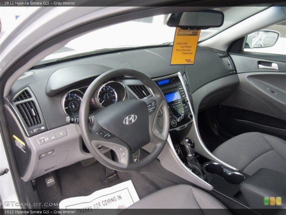 Gray Interior Prime Interior for the 2012 Hyundai Sonata GLS #74859533