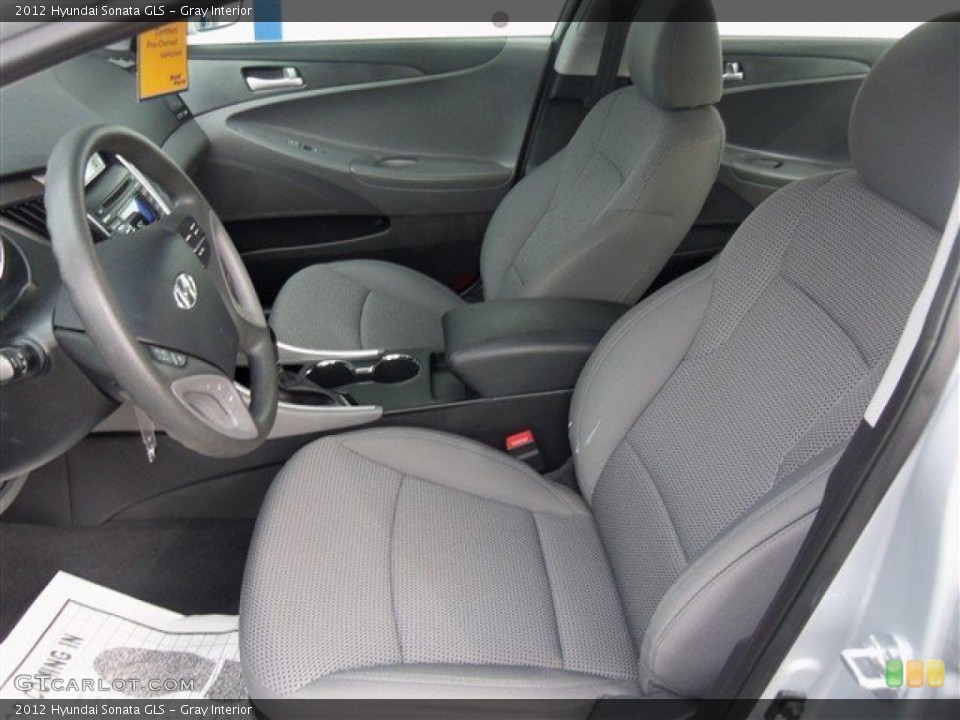 Gray Interior Front Seat for the 2012 Hyundai Sonata GLS #74859552