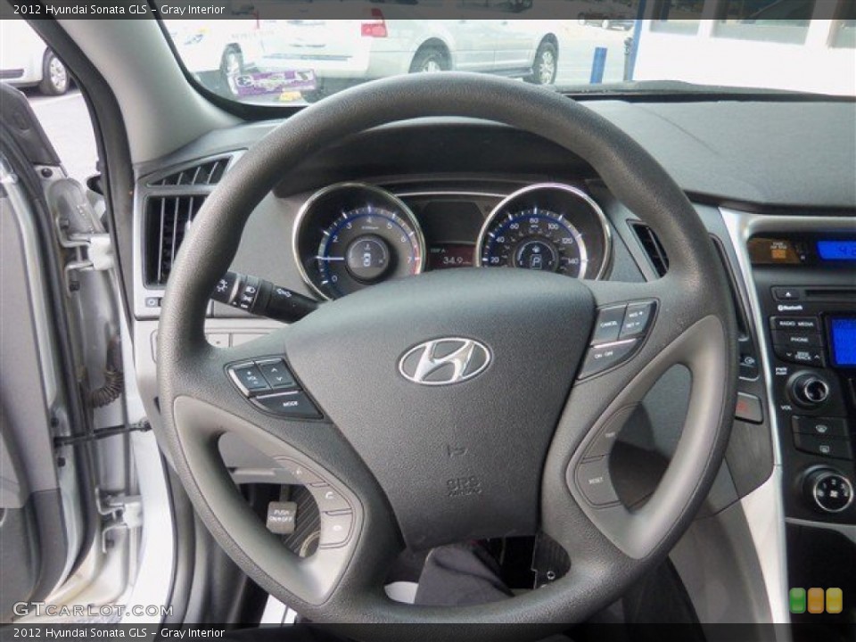 Gray Interior Steering Wheel for the 2012 Hyundai Sonata GLS #74859599