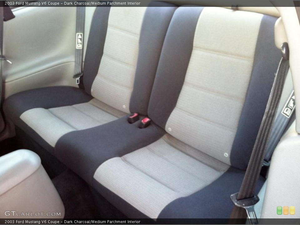 Dark Charcoal Medium Parchment Interior Rear Seat For The