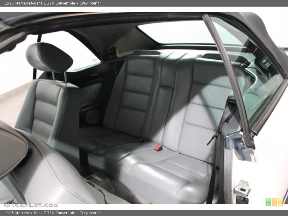Grey Interior Rear Seat for the 1995 Mercedes-Benz E 320 Convertible #74862668