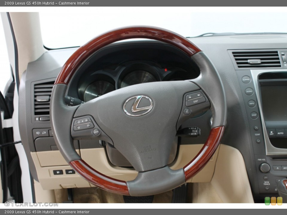 Cashmere Interior Steering Wheel for the 2009 Lexus GS 450h Hybrid #74864495