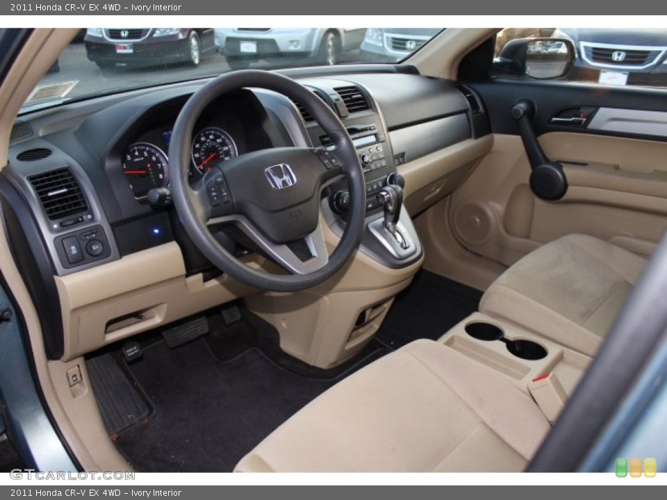 Ivory Interior Prime Interior for the 2011 Honda CR-V EX 4WD #74864972