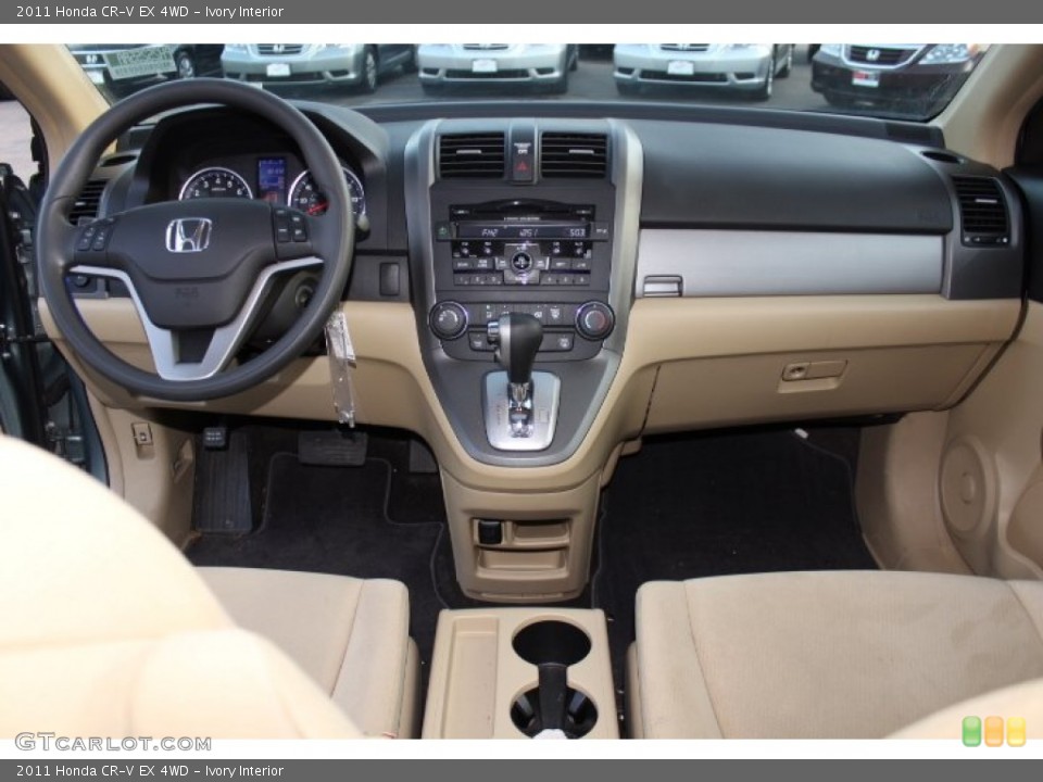 Ivory Interior Dashboard for the 2011 Honda CR-V EX 4WD #74864994