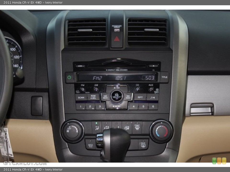 Ivory Interior Controls for the 2011 Honda CR-V EX 4WD #74865009