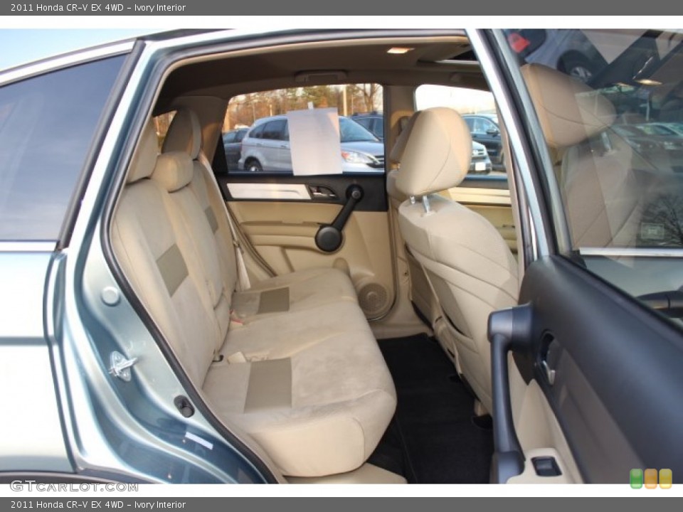 Ivory Interior Rear Seat for the 2011 Honda CR-V EX 4WD #74865074