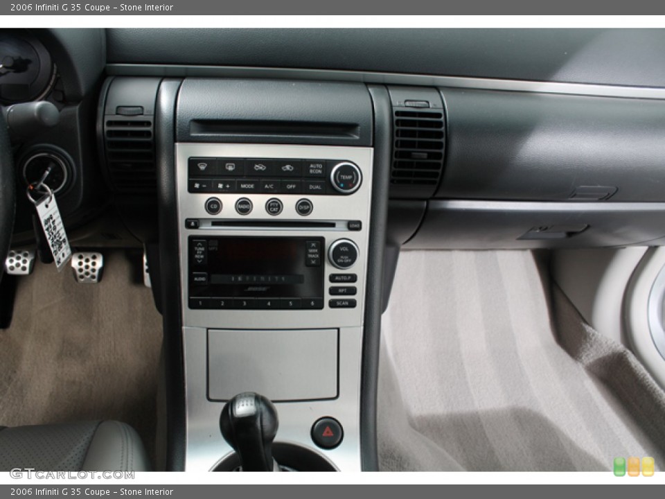 Stone Interior Controls for the 2006 Infiniti G 35 Coupe #74865827