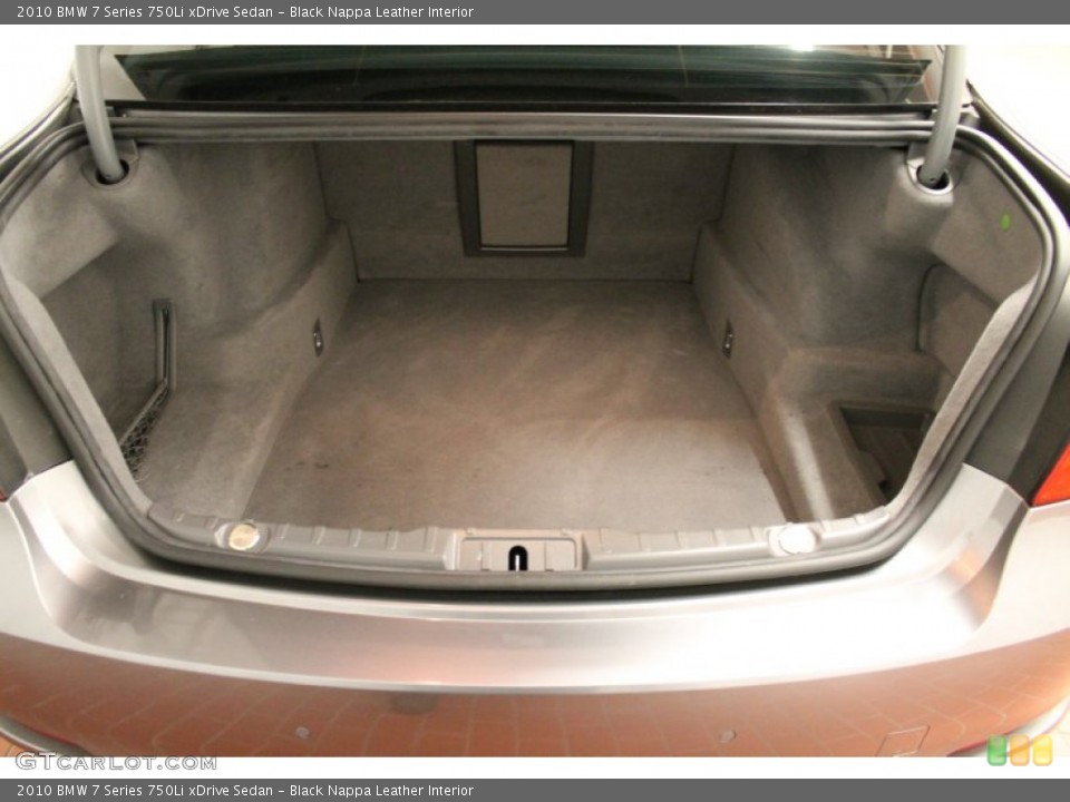 Black Nappa Leather Interior Trunk for the 2010 BMW 7 Series 750Li xDrive Sedan #74866229