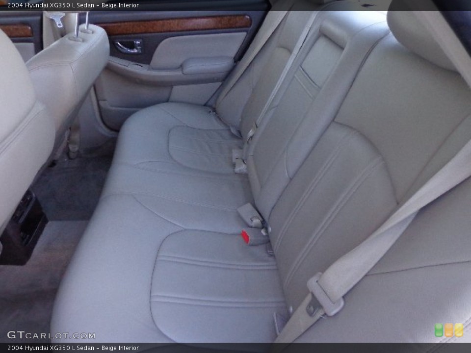 Beige Interior Rear Seat for the 2004 Hyundai XG350 L Sedan #74866646